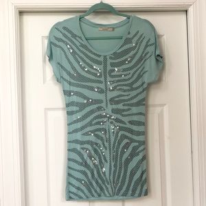 New Monnari Designer Mermaid Sparkly Tunic T-Shirt